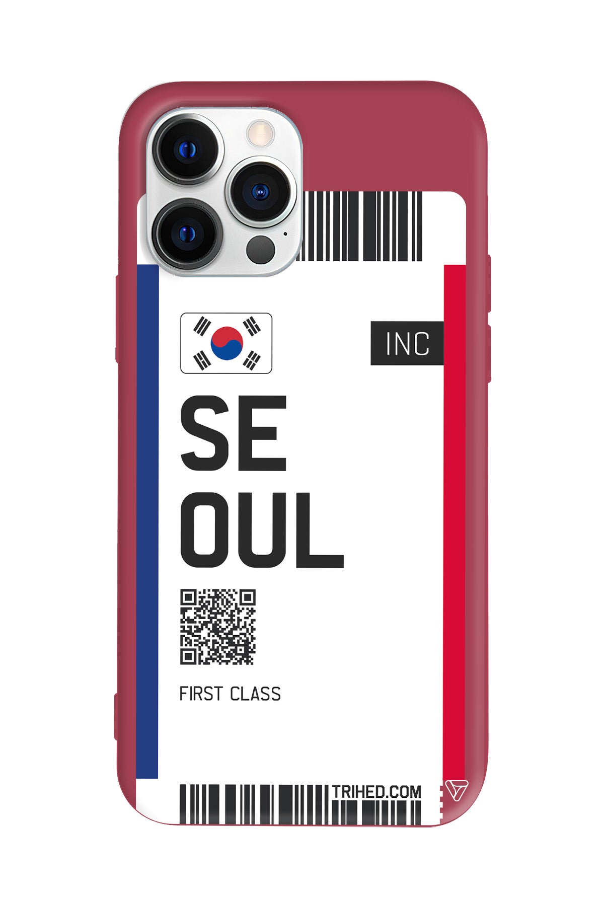 Seoul Bileti Lansman Model İçi Kadife Silikon Telefon Kılıfı