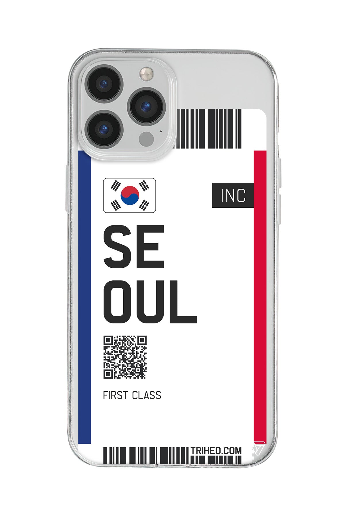 Seoul Bileti Lansman Model İçi Kadife Silikon Telefon Kılıfı