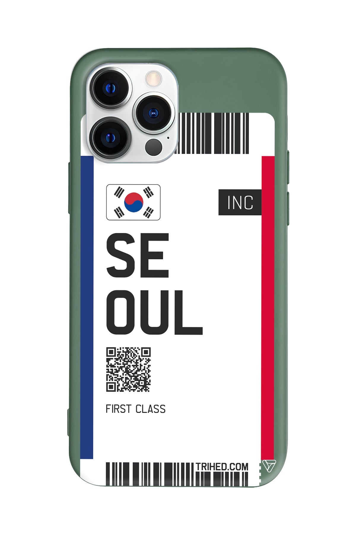 Seoul Bileti Lansman Model İçi Kadife Silikon Telefon Kılıfı