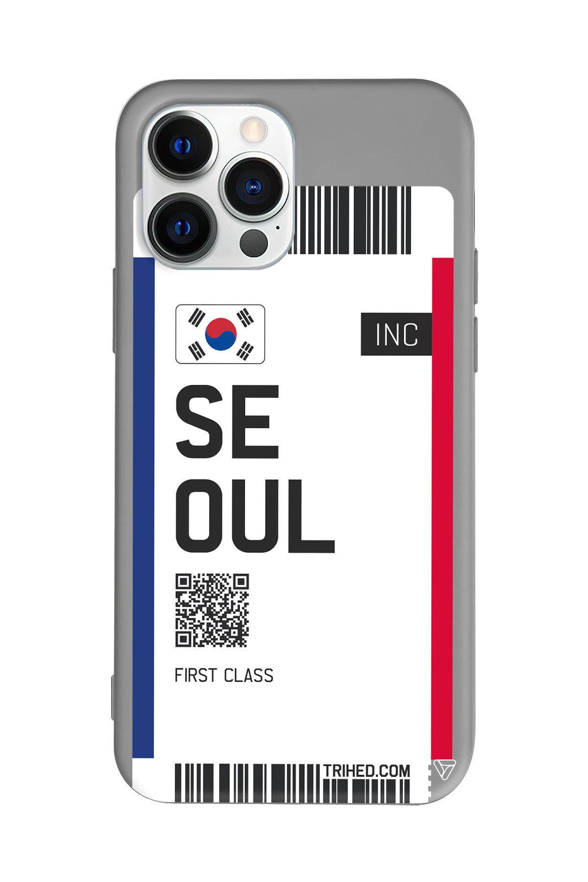 Seoul Bileti Lansman Model İçi Kadife Silikon Telefon Kılıfı