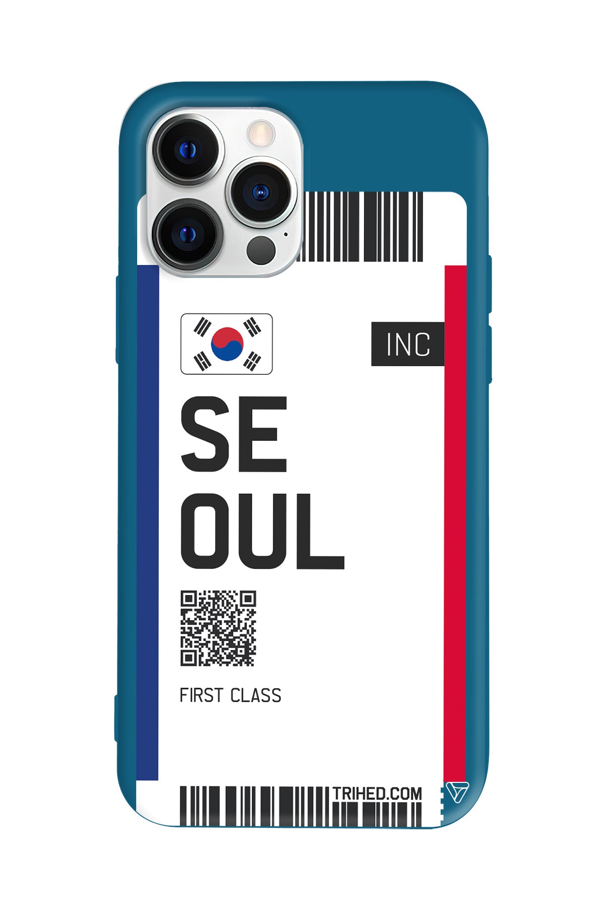 Seoul Bileti Lansman Model İçi Kadife Silikon Telefon Kılıfı