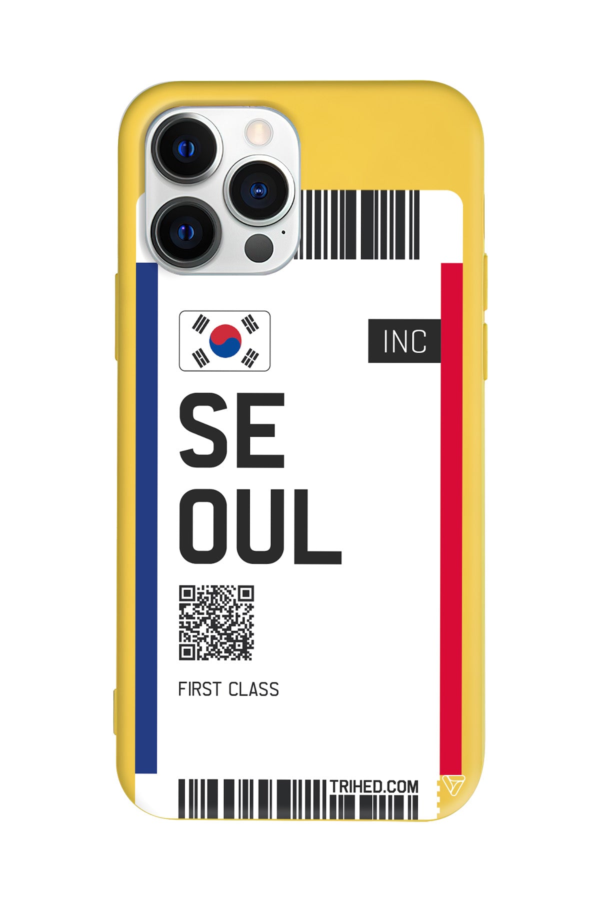 Seoul Bileti Lansman Model İçi Kadife Silikon Telefon Kılıfı