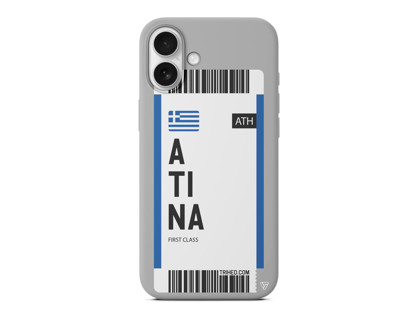 Atina Bileti Lansman Model İçi Kadife Silikon Telefon Kılıfı – Plus Serisine Özel