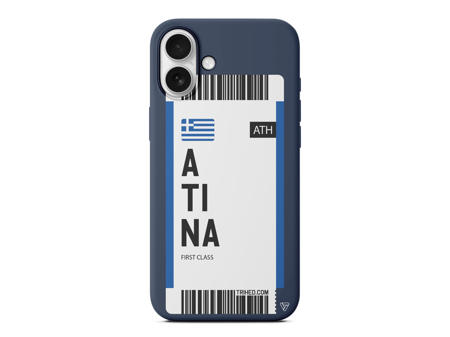 Atina Bileti Lansman Model İçi Kadife Silikon Telefon Kılıfı