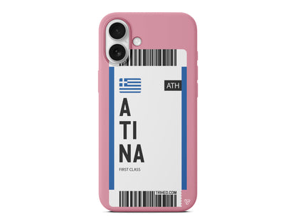 Atina Bileti Lansman Model İçi Kadife Silikon Telefon Kılıfı – Plus Serisine Özel