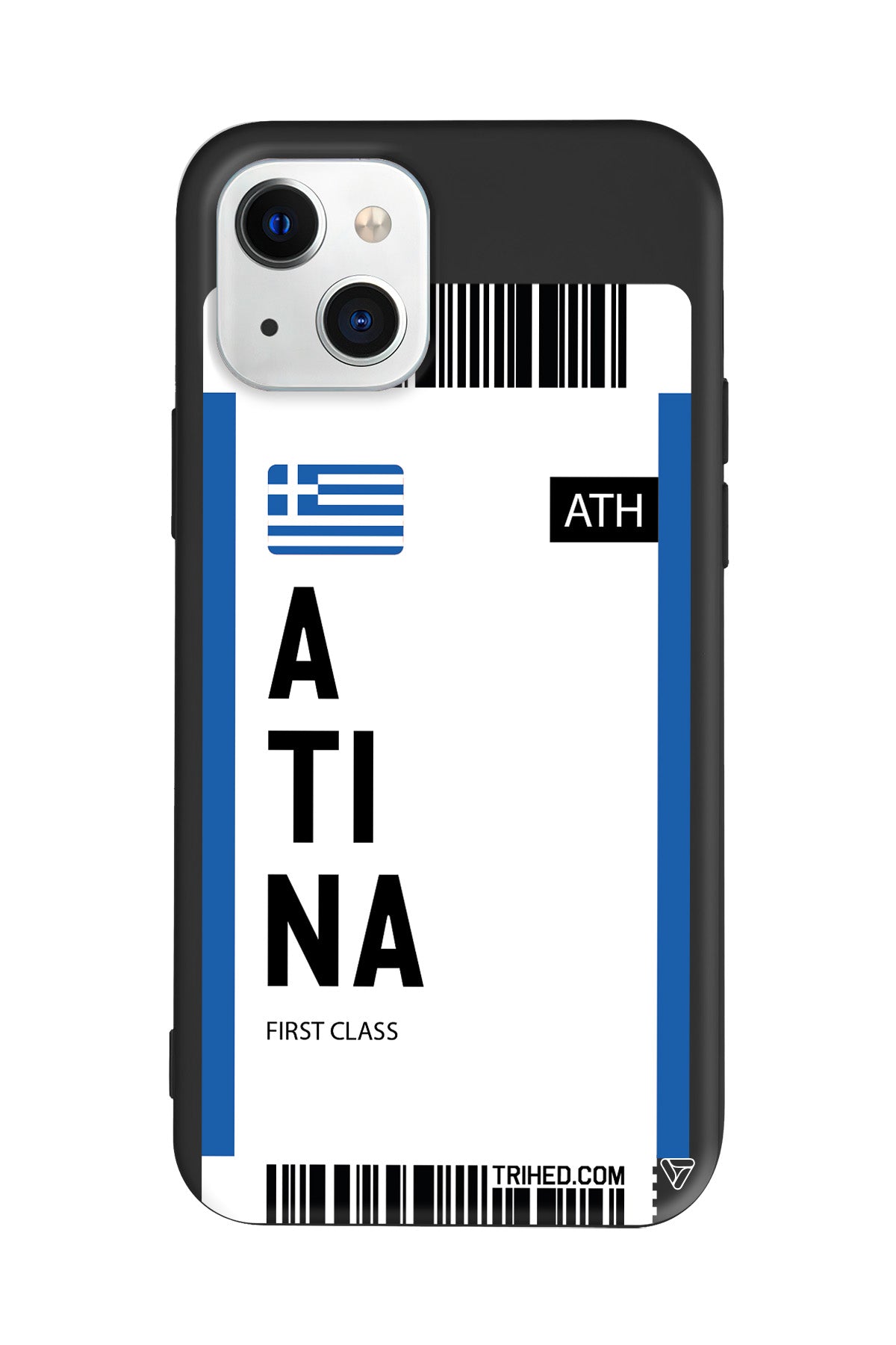 Atina Bileti Lansman Model İçi Kadife Silikon Telefon Kılıfı