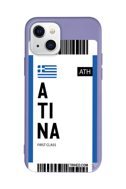 Atina Bileti Lansman Model İçi Kadife Silikon Telefon Kılıfı – Plus Serisine Özel