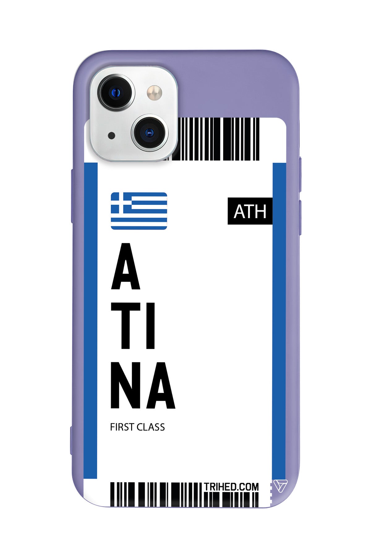 Atina Bileti Lansman Model İçi Kadife Silikon Telefon Kılıfı