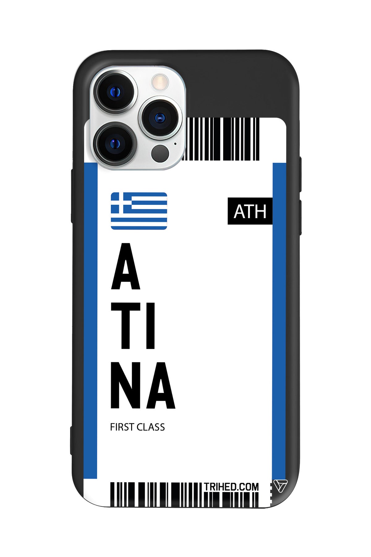 Atina Bileti Lansman Model İçi Kadife Silikon Telefon Kılıfı