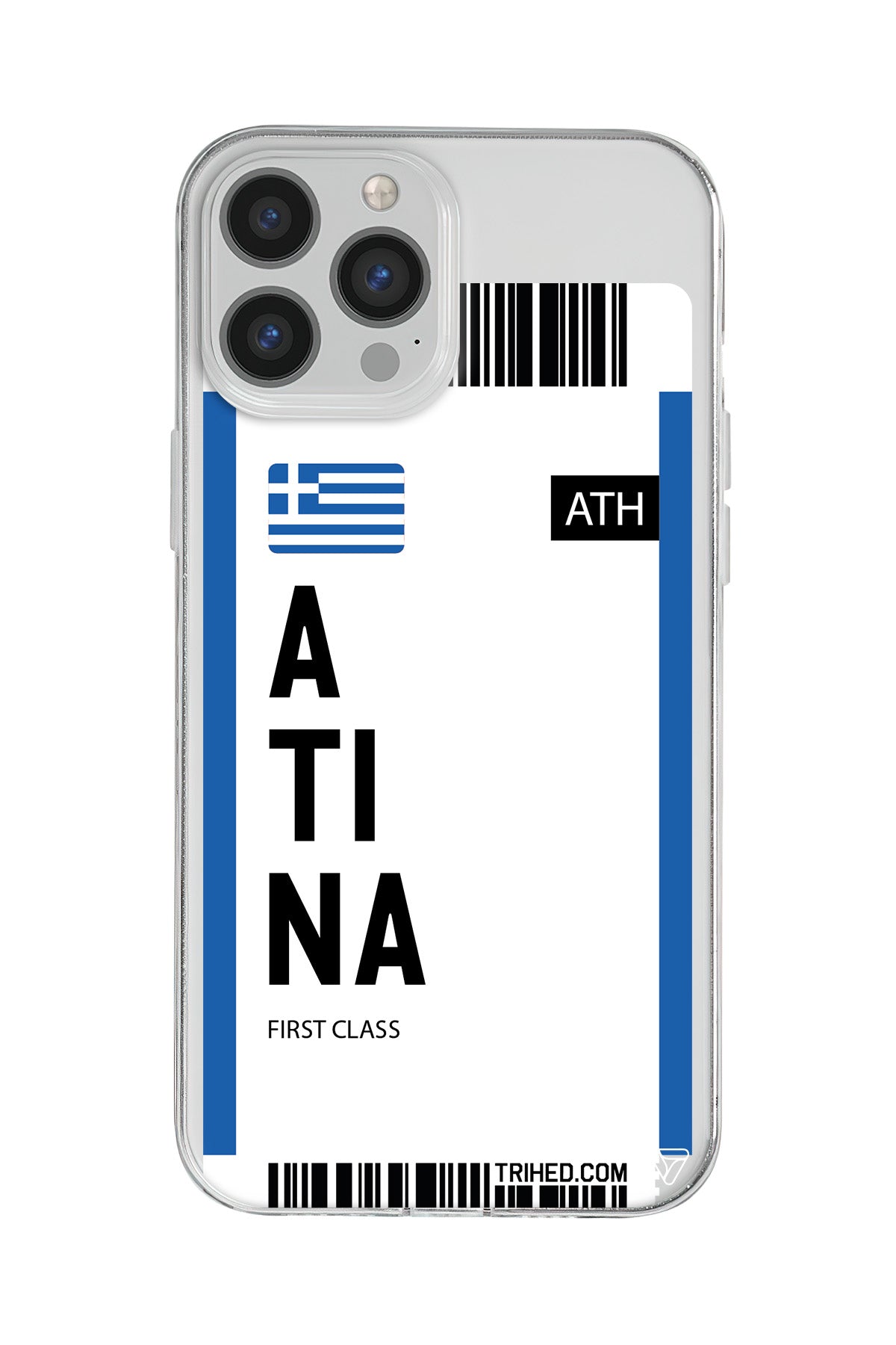 Atina Bileti Lansman Model İçi Kadife Silikon Telefon Kılıfı