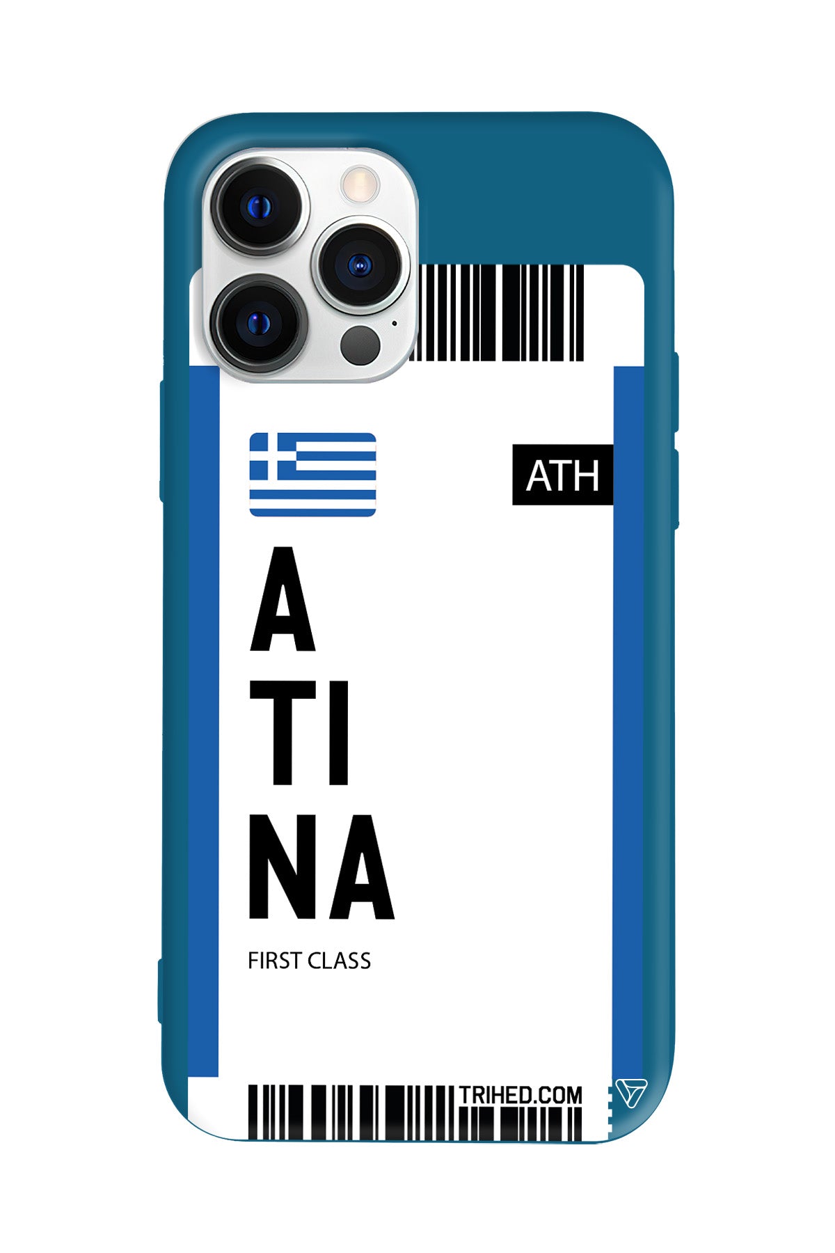 Atina Bileti Lansman Model İçi Kadife Silikon Telefon Kılıfı