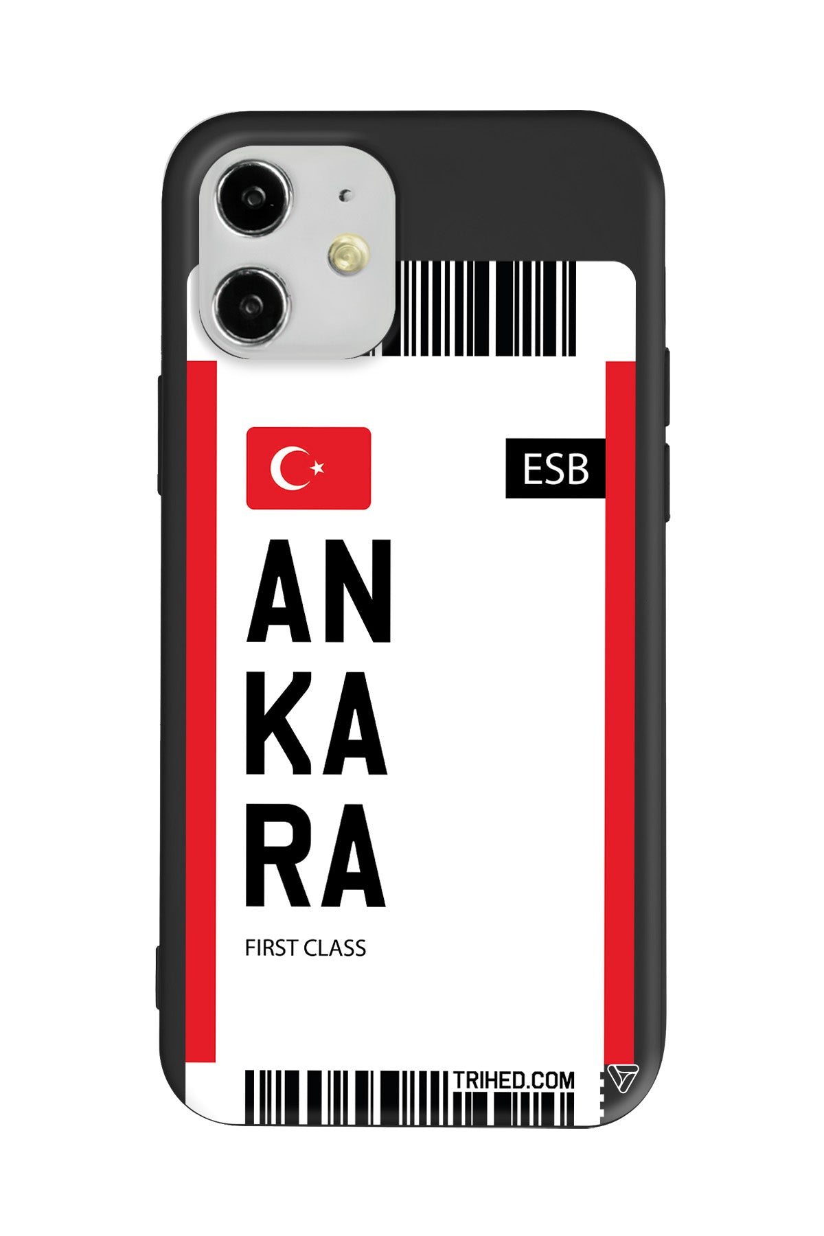Ankara Bileti Lansman Model İçi Kadife Silikon Telefon Kılıfı