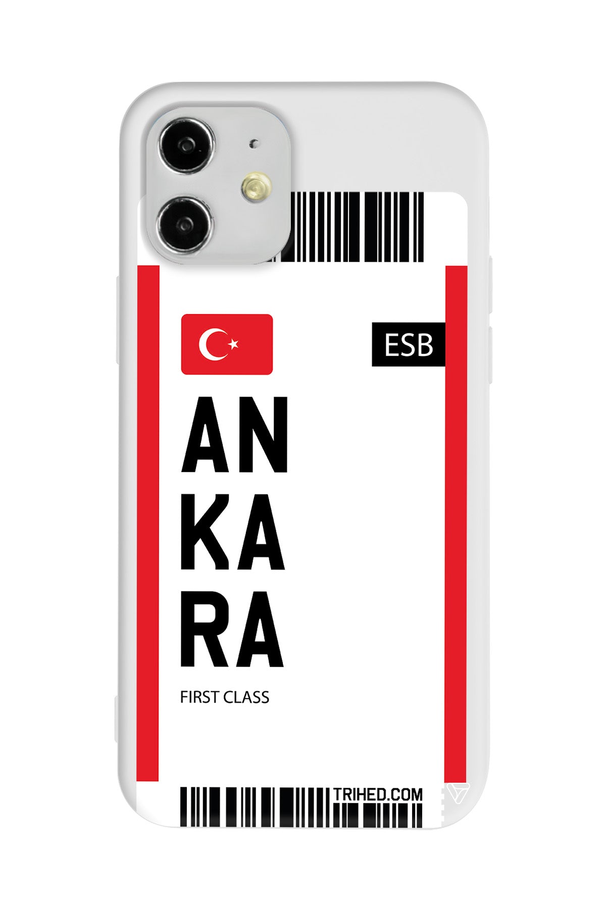 Ankara Bileti Lansman Model İçi Kadife Silikon Telefon Kılıfı