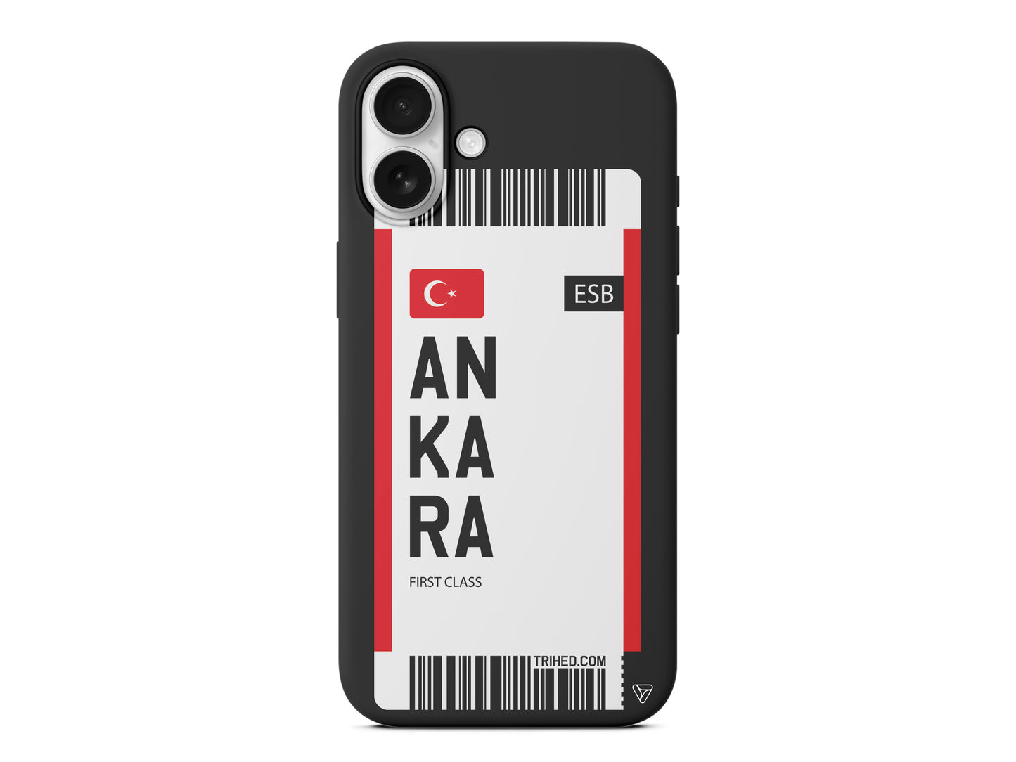 Ankara Bileti Lansman Model İçi Kadife Silikon Telefon Kılıfı