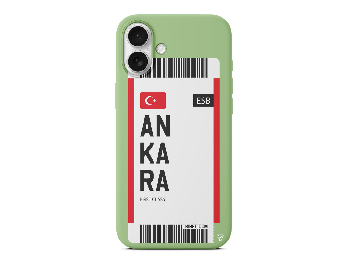 Ankara Bileti Lansman Model İçi Kadife Silikon Telefon Kılıfı