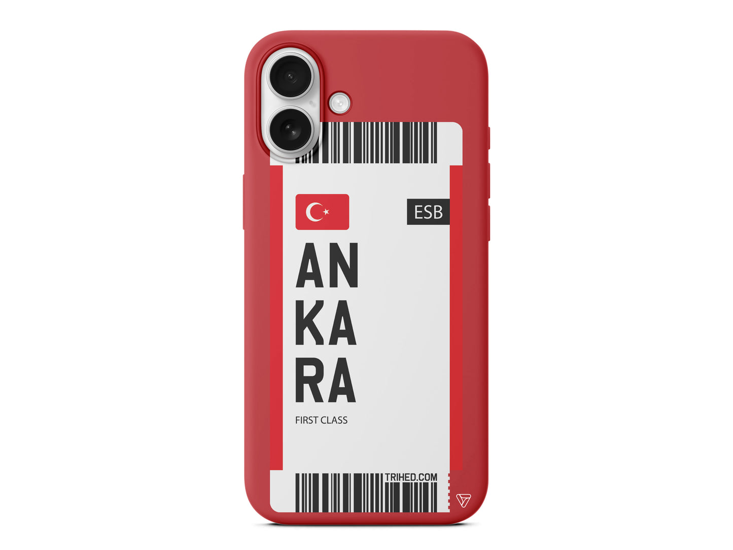 Ankara Bileti Lansman Model İçi Kadife Silikon Telefon Kılıfı – Plus Serisine Özel