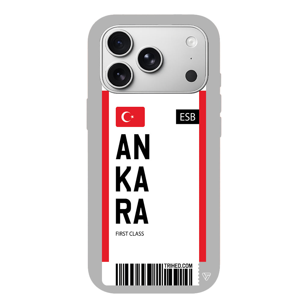 Ankara Bileti Lansman Model İçi Kadife Silikon Telefon Kılıfı