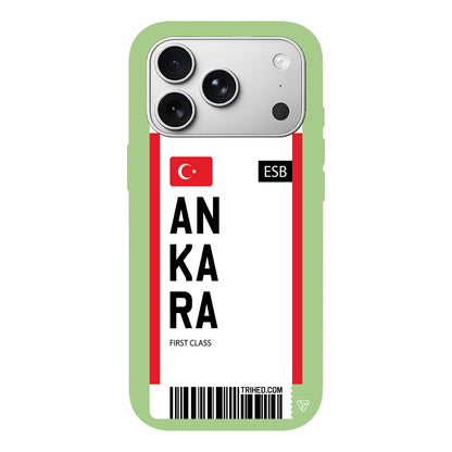 Ankara Bileti Lansman Model İçi Kadife Silikon Telefon Kılıfı