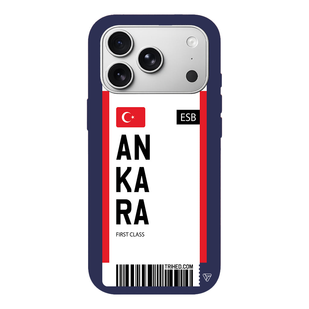 Ankara Bileti Lansman Model İçi Kadife Silikon Telefon Kılıfı