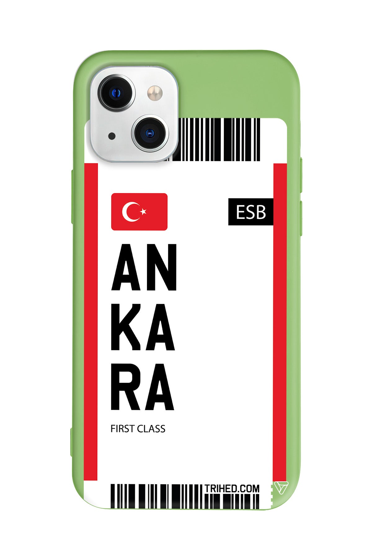 Ankara Bileti Lansman Model İçi Kadife Silikon Telefon Kılıfı – Plus Serisine Özel