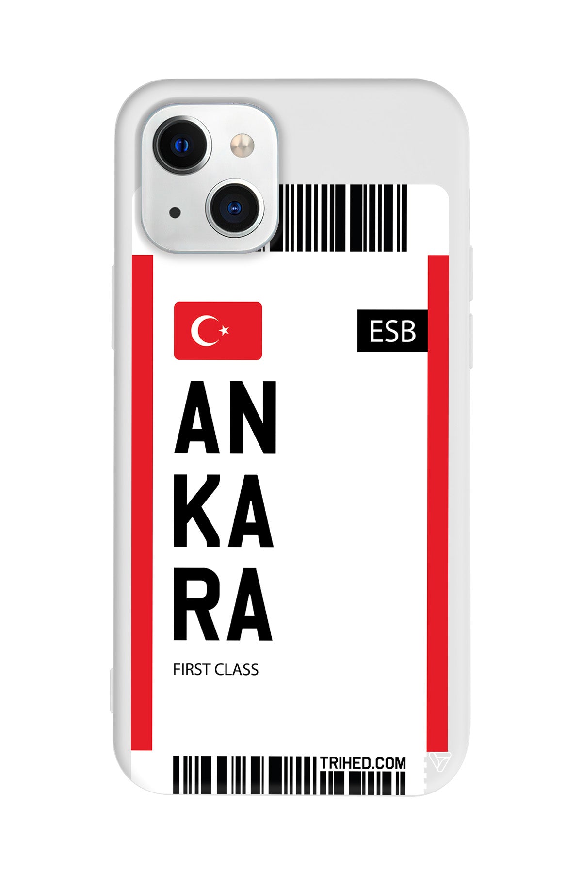 Ankara Bileti Lansman Model İçi Kadife Silikon Telefon Kılıfı – Plus Serisine Özel