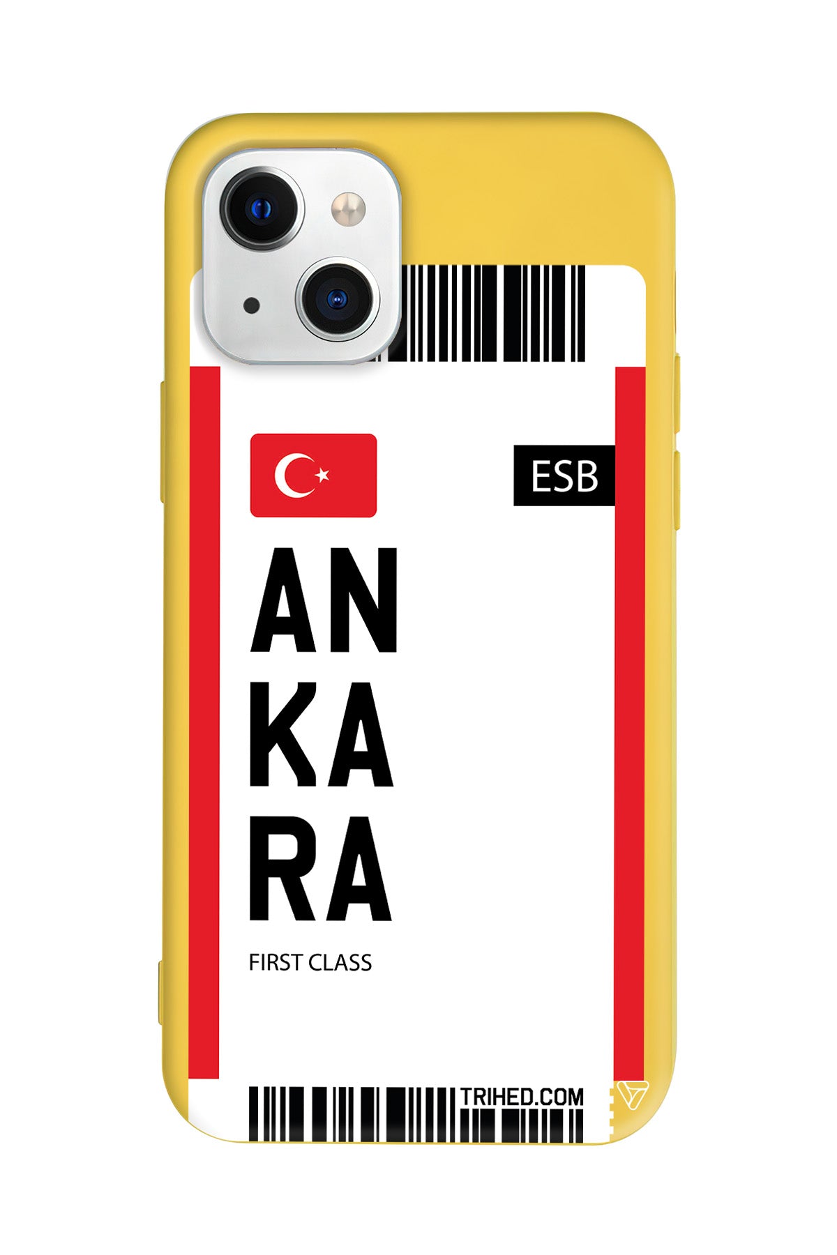 Ankara Bileti Lansman Model İçi Kadife Silikon Telefon Kılıfı – Plus Serisine Özel