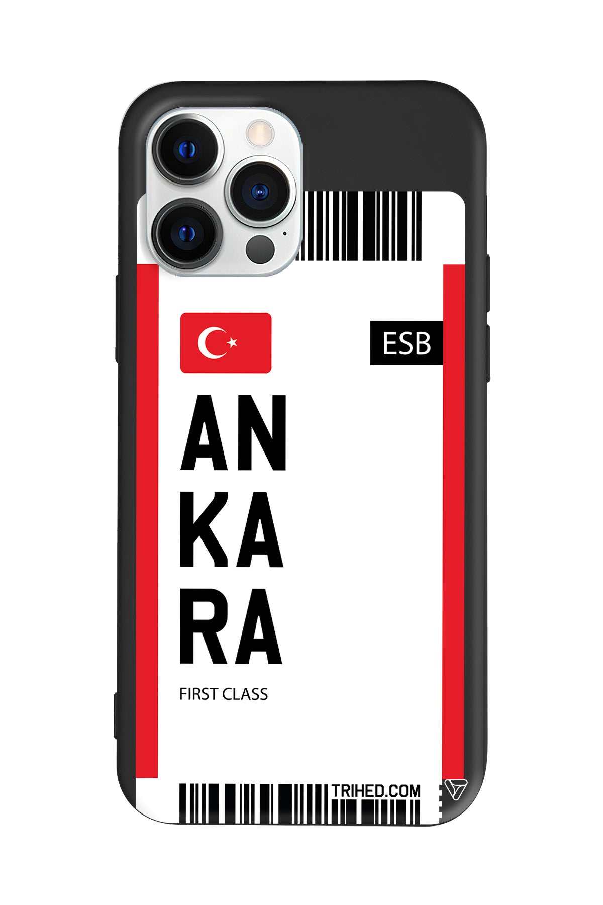 Ankara Bileti Lansman Model İçi Kadife Silikon Telefon Kılıfı