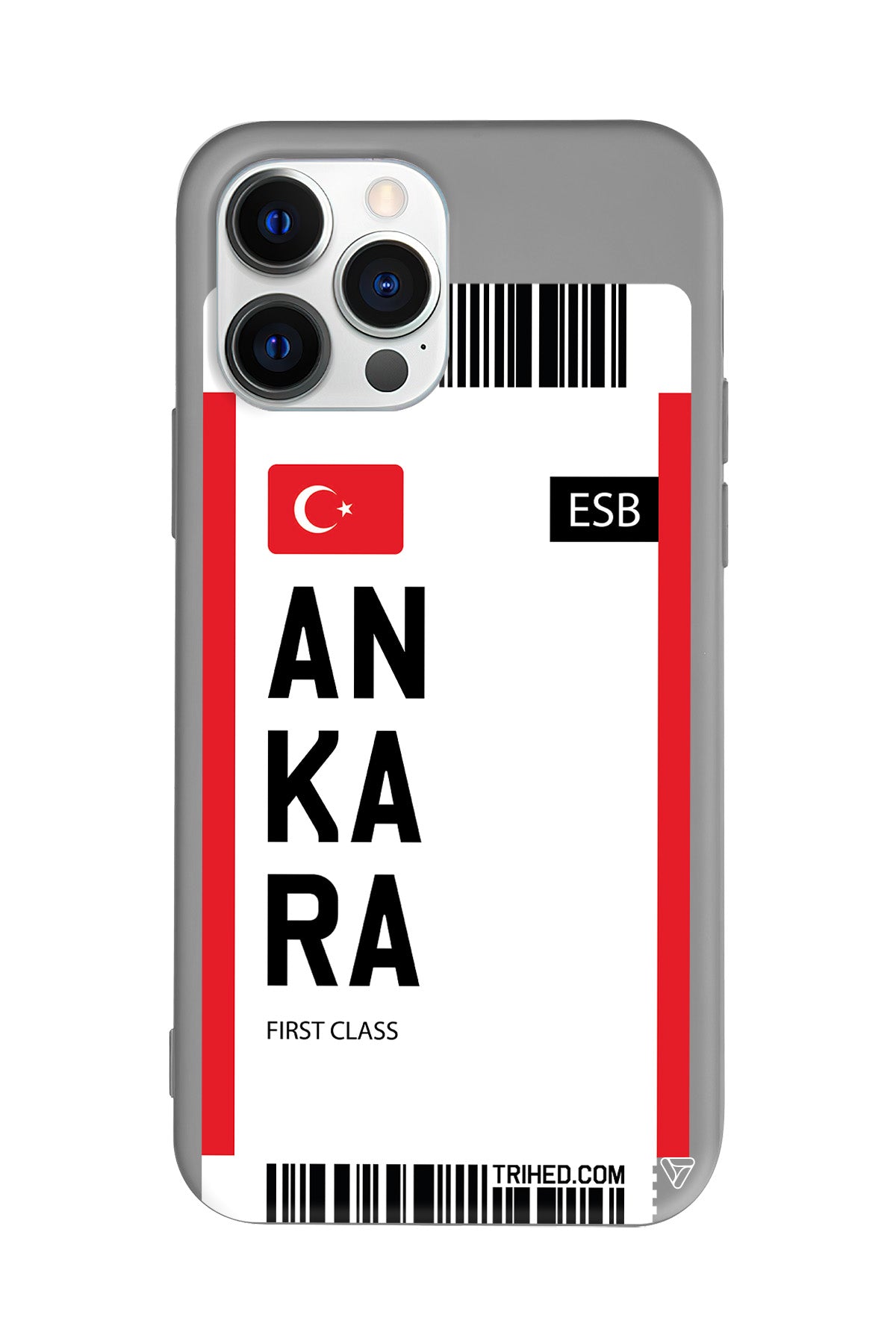 Ankara Bileti Lansman Model İçi Kadife Silikon Telefon Kılıfı