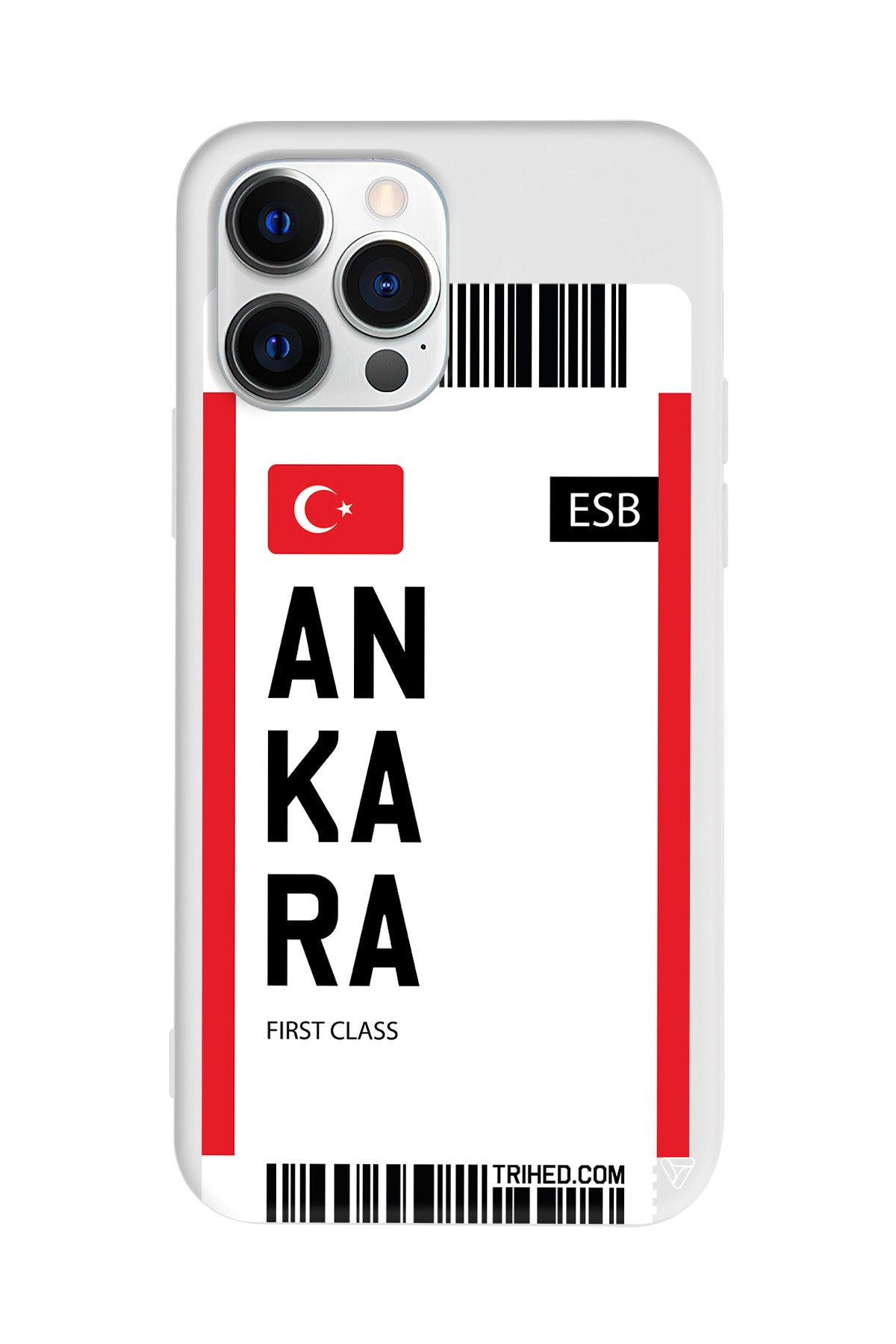 Ankara Bileti Lansman Model İçi Kadife Silikon Telefon Kılıfı