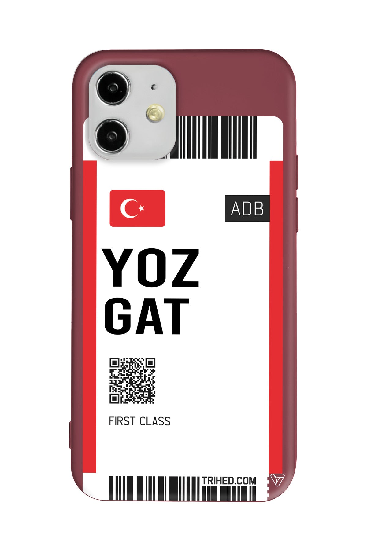 Yozgat Bileti Lansman Model İçi Kadife Silikon Telefon Kılıfı