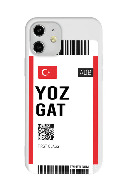 Yozgat Bileti Lansman Model İçi Kadife Silikon Telefon Kılıfı