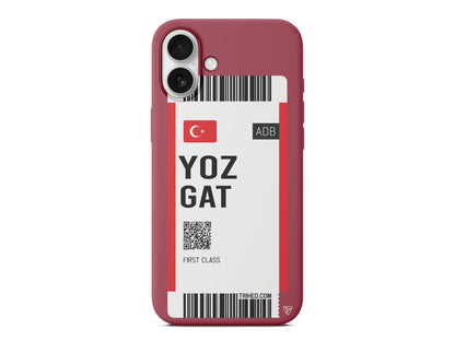 Yozgat Bileti Lansman Model İçi Kadife Silikon Telefon Kılıfı – Plus Serisine Özel