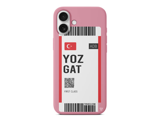 Yozgat Bileti Lansman Model İçi Kadife Silikon Telefon Kılıfı – Plus Serisine Özel