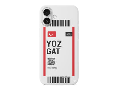 Yozgat Bileti Lansman Model İçi Kadife Silikon Telefon Kılıfı