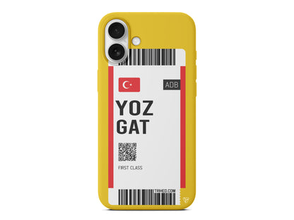 Yozgat Bileti Lansman Model İçi Kadife Silikon Telefon Kılıfı – Plus Serisine Özel