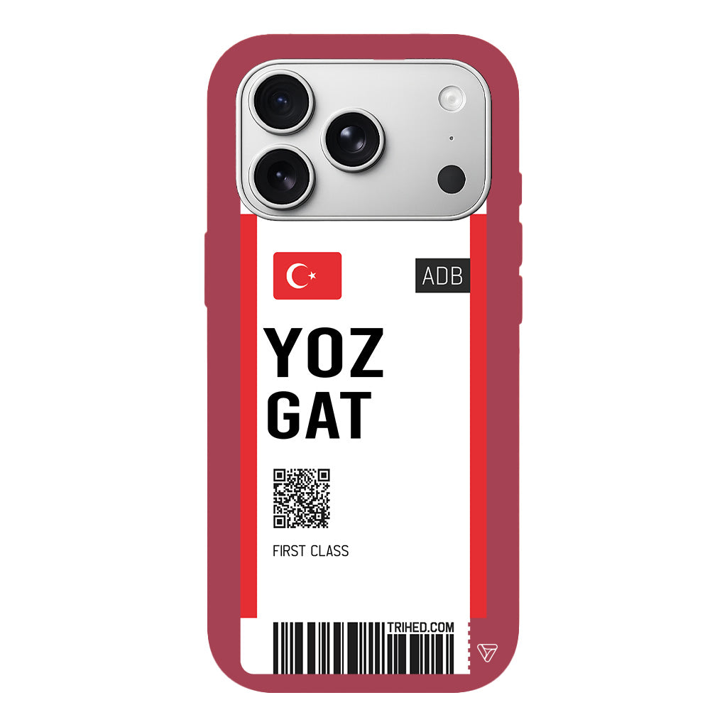 Yozgat Bileti Lansman Model İçi Kadife Silikon Telefon Kılıfı