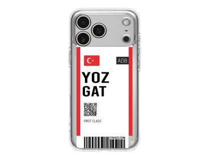Yozgat Bileti Lansman Model İçi Kadife Silikon Telefon Kılıfı