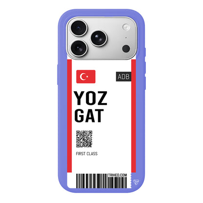 Yozgat Bileti Lansman Model İçi Kadife Silikon Telefon Kılıfı