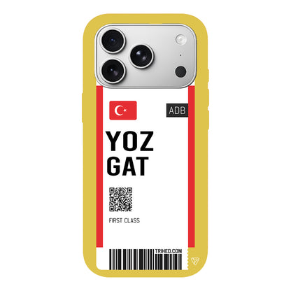 Yozgat Bileti Lansman Model İçi Kadife Silikon Telefon Kılıfı