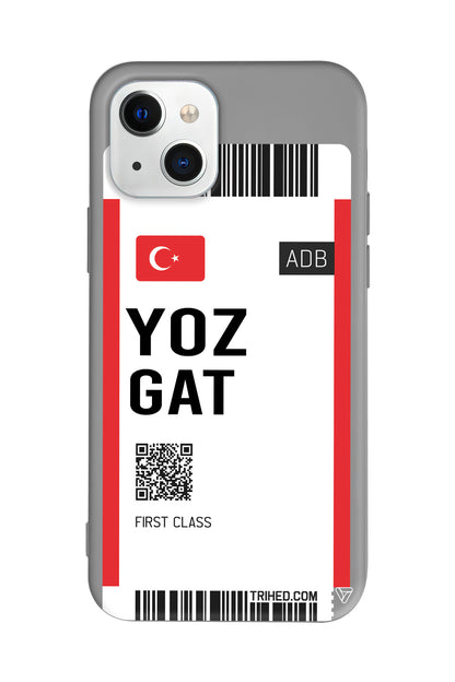 Yozgat Bileti Lansman Model İçi Kadife Silikon Telefon Kılıfı