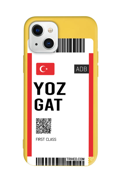 Yozgat Bileti Lansman Model İçi Kadife Silikon Telefon Kılıfı