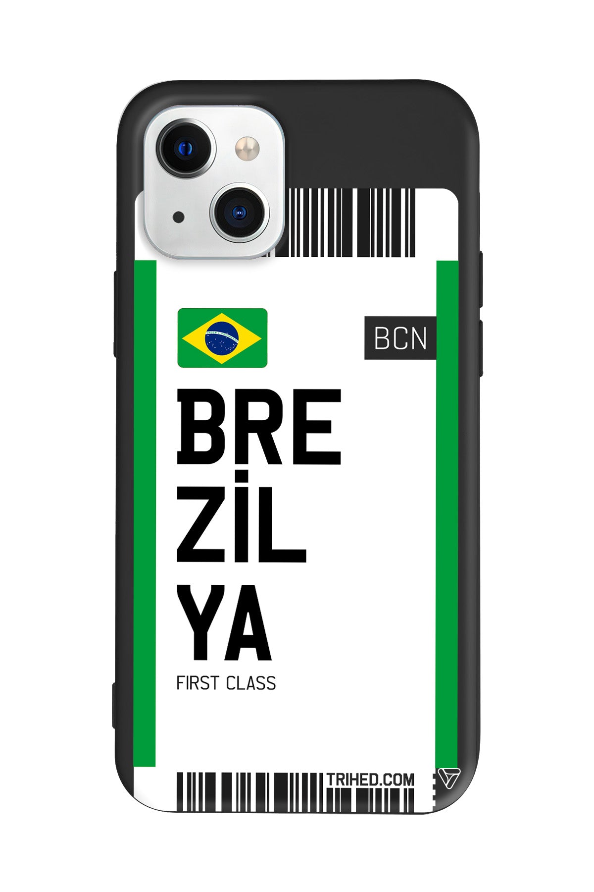 Brezilya Bileti Lansman Model İçi Kadife Silikon Telefon Kılıfı – Plus Serisine Özel