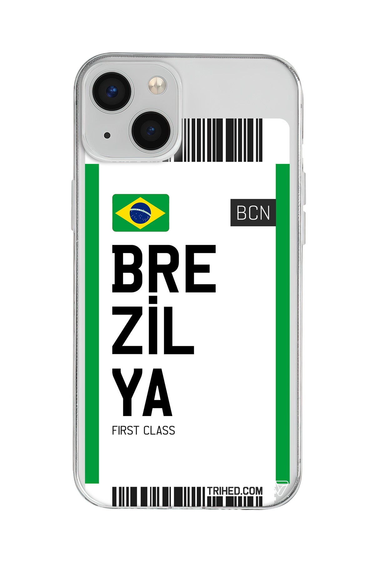 Brezilya Bileti Lansman Model İçi Kadife Silikon Telefon Kılıfı – Plus Serisine Özel