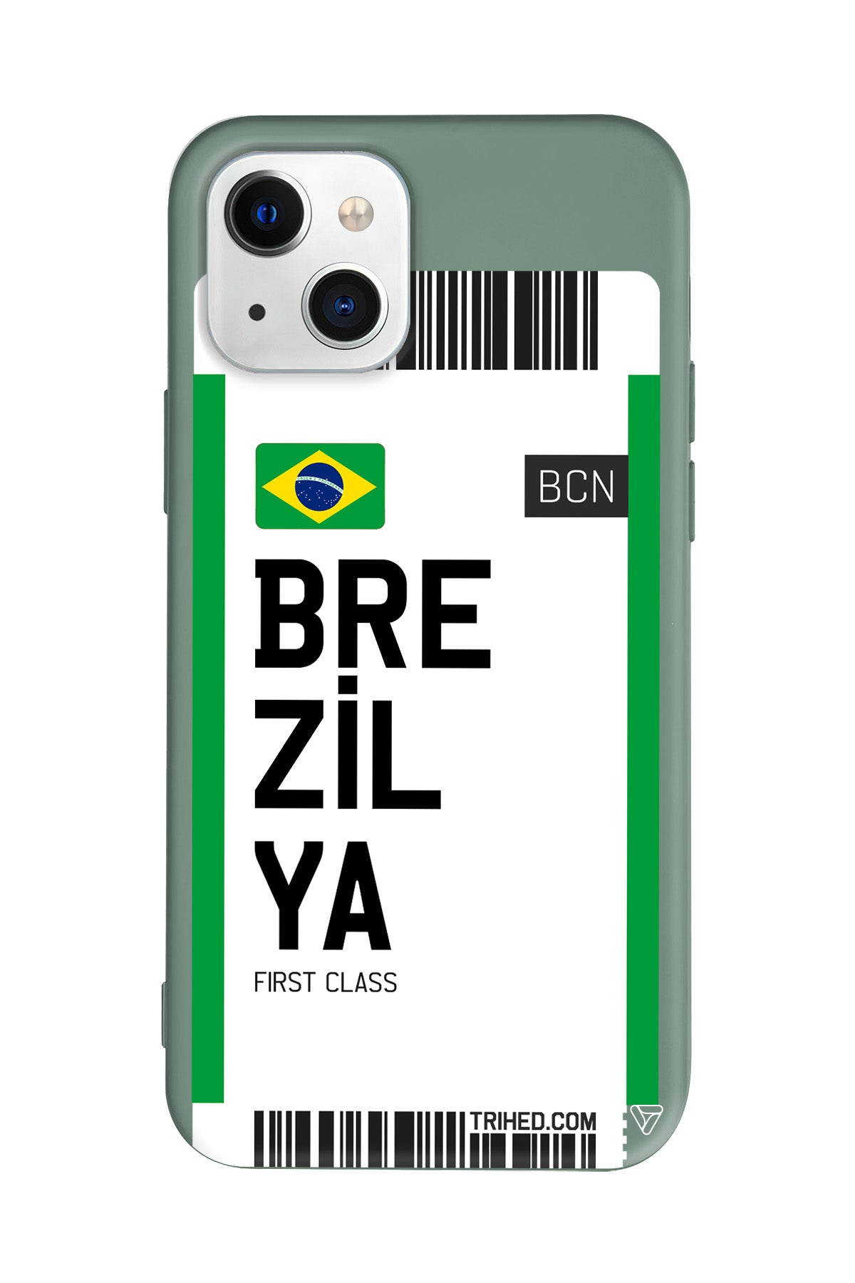 Brezilya Bileti Lansman Model İçi Kadife Silikon Telefon Kılıfı – Plus Serisine Özel