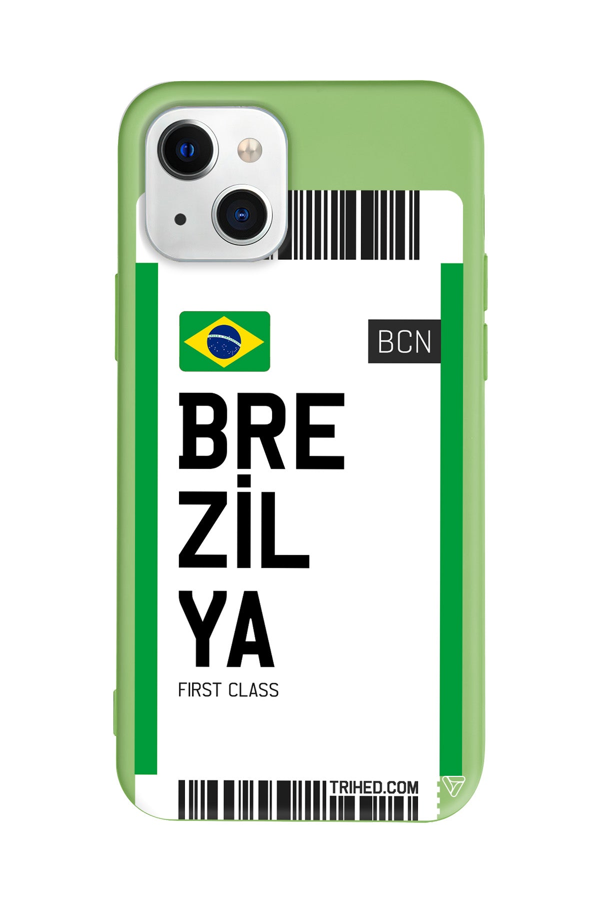 Brezilya Bileti Lansman Model İçi Kadife Silikon Telefon Kılıfı – Plus Serisine Özel