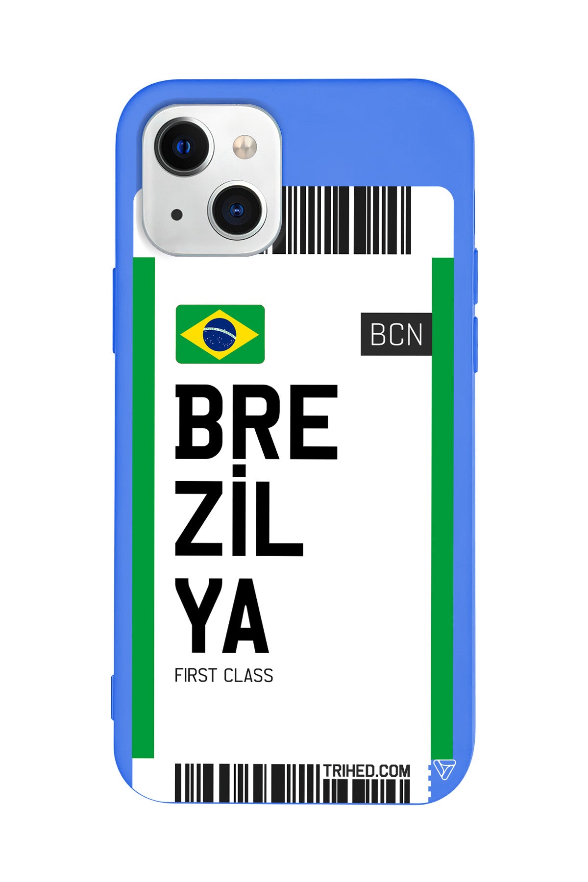 Brezilya Bileti Lansman Model İçi Kadife Silikon Telefon Kılıfı – Plus Serisine Özel