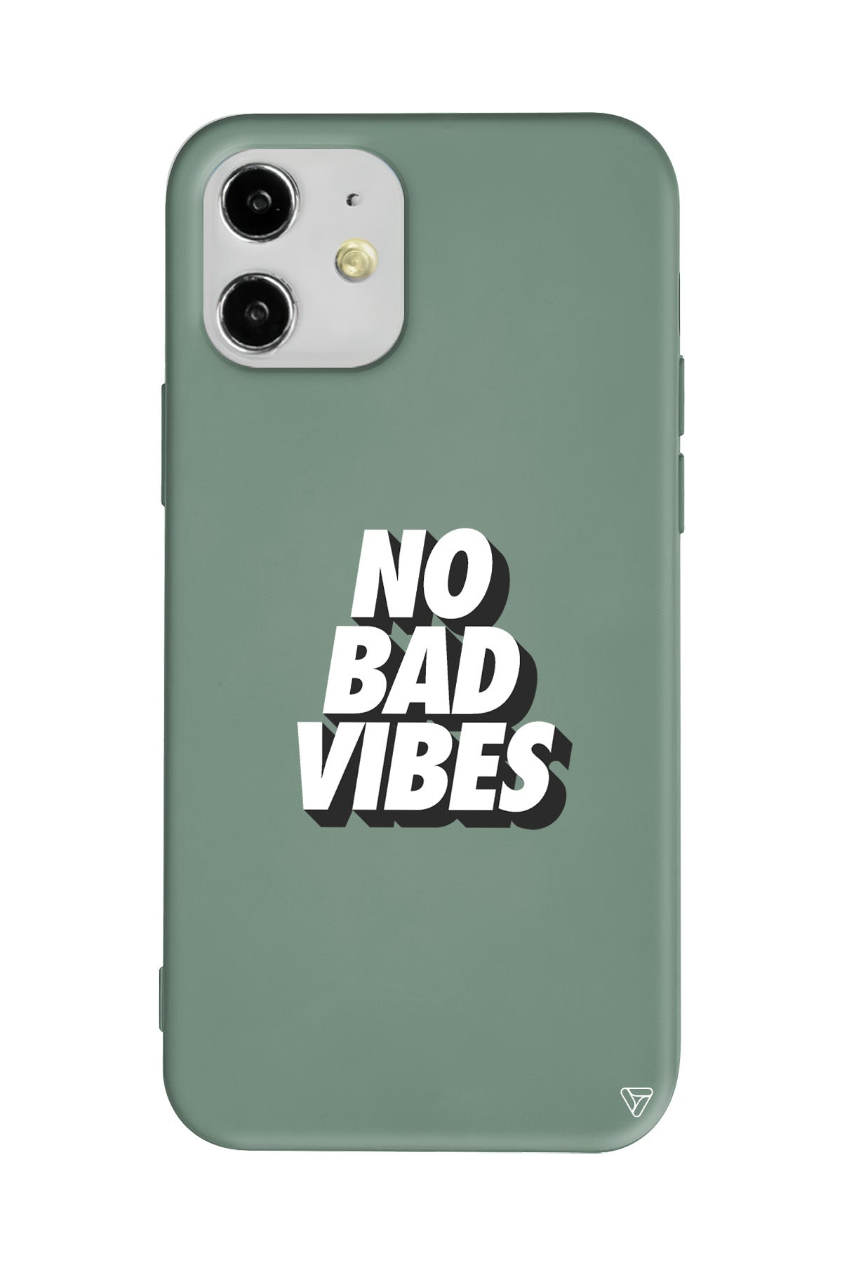 No Bad Vibes Lansman Model İçi Kadife Silikon Telefon Kılıfı