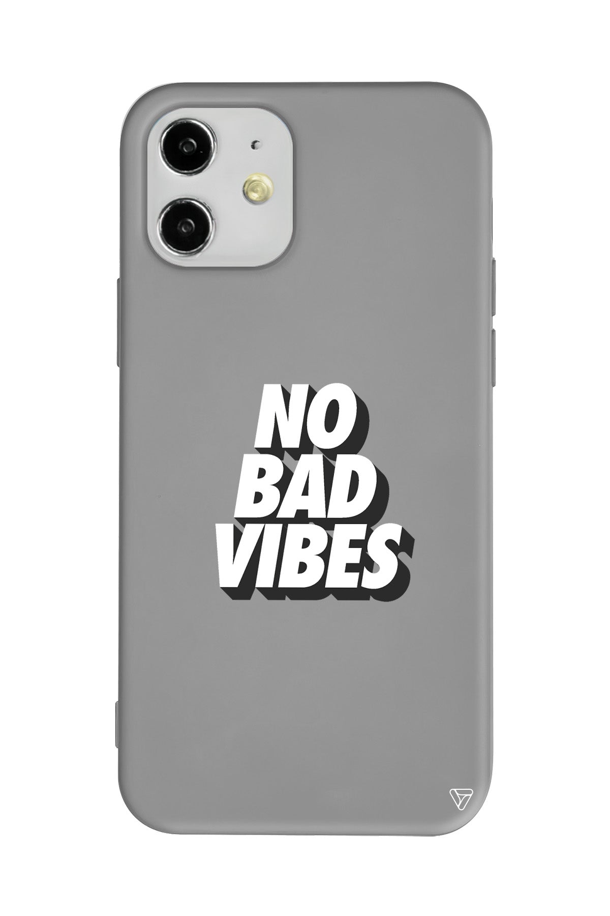 No Bad Vibes Lansman Model İçi Kadife Silikon Telefon Kılıfı