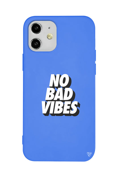 No Bad Vibes Lansman Model İçi Kadife Silikon Telefon Kılıfı