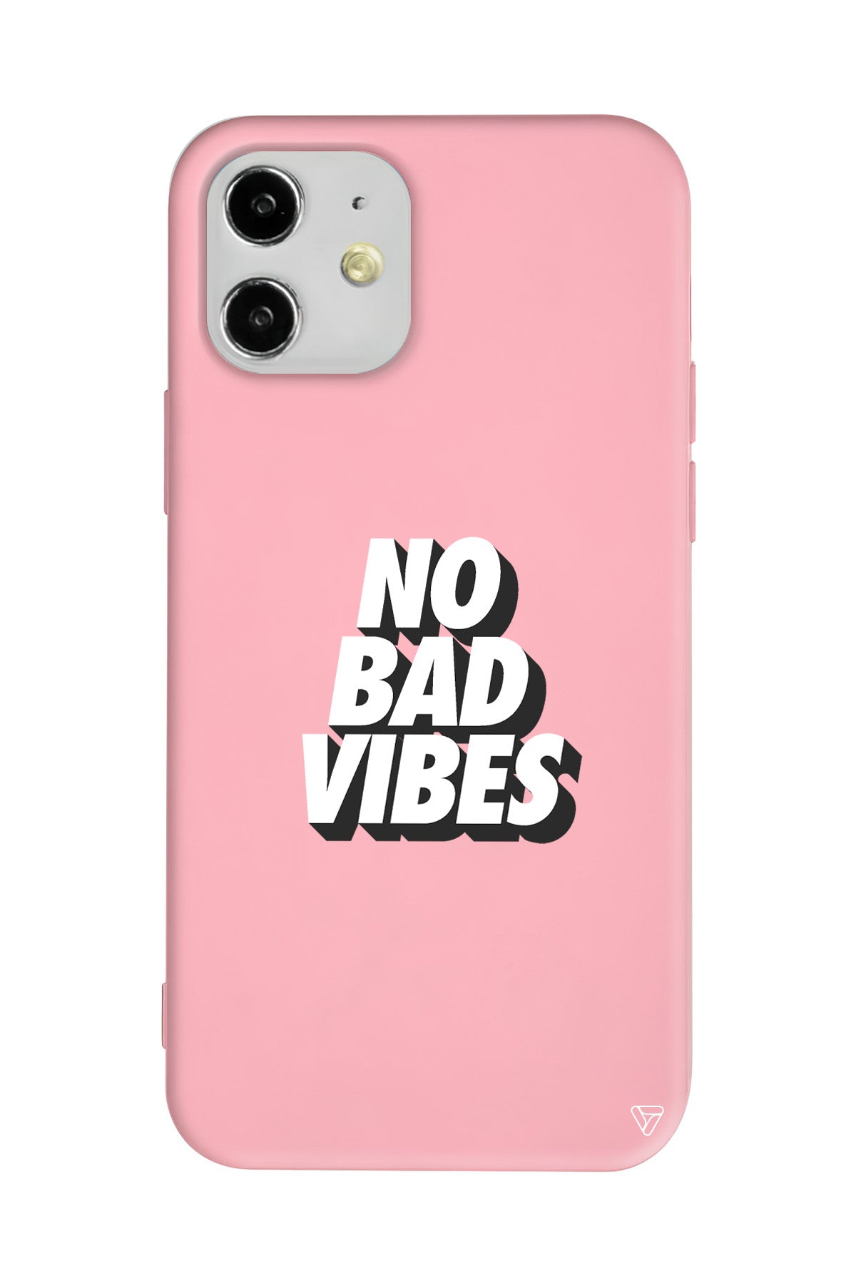 No Bad Vibes Lansman Model İçi Kadife Silikon Telefon Kılıfı